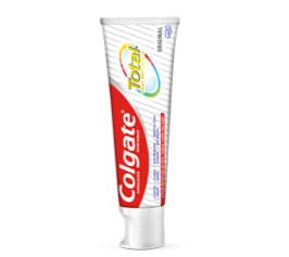 PreviDent Zahnpastatube, Colgate Total Tube und Colgate Sensitive Tube Produktbilder
